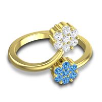Petite Floral Yamaka Ring