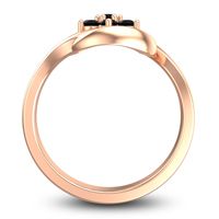 Simple Floral Pave Cuta Ring