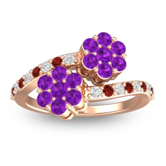 Statement Floral Pave Kusumoda Ring