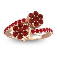 Statement Floral Pave Kusumoda Ring