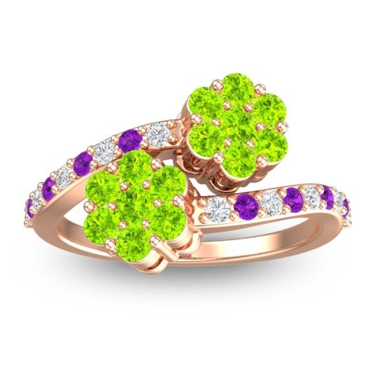 Statement Floral Pave Kusumoda Ring