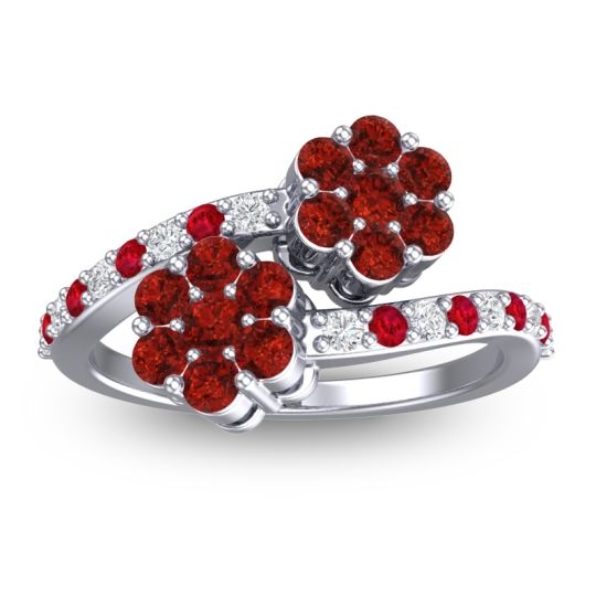 Statement Floral Pave Kusumoda Ring