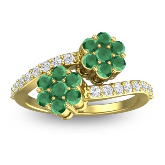 Statement Floral Pave Kusumoda Ring