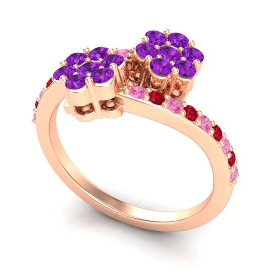 Statement Floral Pave Kusumoda Ring