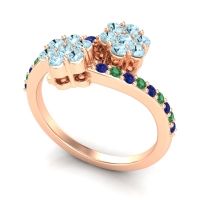 Statement Floral Pave Kusumoda Ring