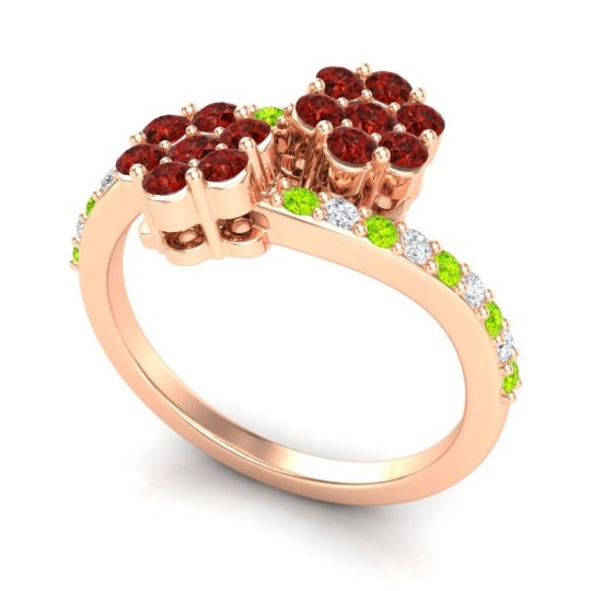 Statement Floral Pave Kusumoda Ring