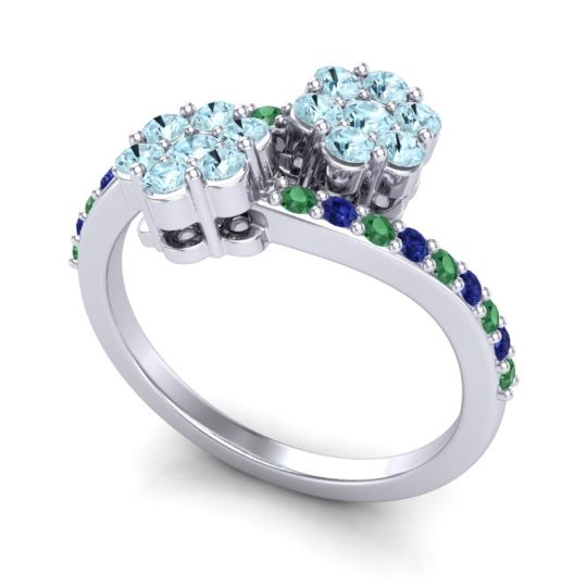 Statement Floral Pave Kusumoda Ring