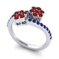 Statement Floral Pave Kusumoda Ring