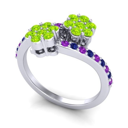 Statement Floral Pave Kusumoda Ring