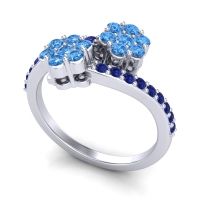 Statement Floral Pave Kusumoda Ring