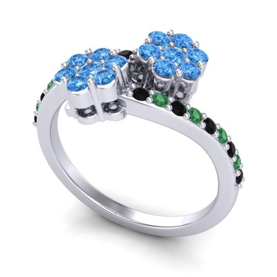 Statement Floral Pave Kusumoda Ring