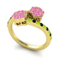 Statement Floral Pave Kusumoda Ring