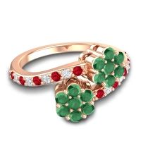 Statement Floral Pave Kusumoda Ring