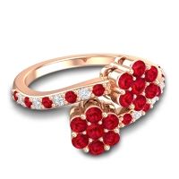 Statement Floral Pave Kusumoda Ring