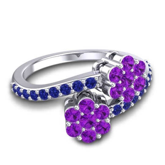 Statement Floral Pave Kusumoda Ring