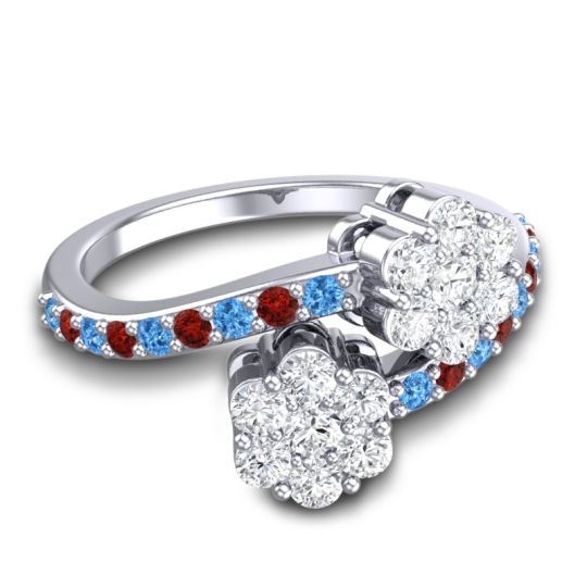 Statement Floral Pave Kusumoda Ring