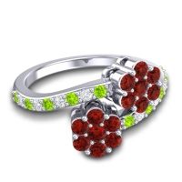 Statement Floral Pave Kusumoda Ring