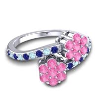 Statement Floral Pave Kusumoda Ring