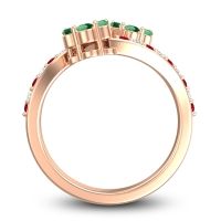Statement Floral Pave Kusumoda Ring