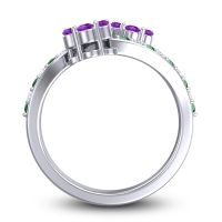 Statement Floral Pave Kusumoda Ring