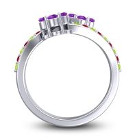 Statement Floral Pave Kusumoda Ring