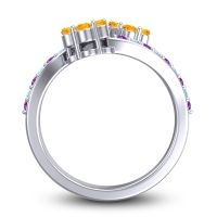 Statement Floral Pave Kusumoda Ring