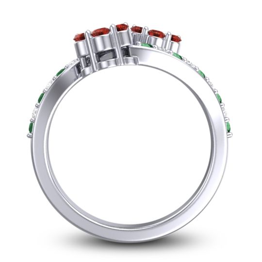 Statement Floral Pave Kusumoda Ring