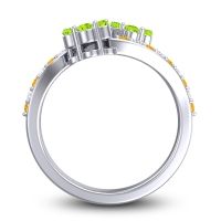 Statement Floral Pave Kusumoda Ring