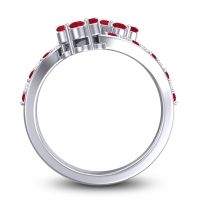 Statement Floral Pave Kusumoda Ring