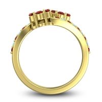 Statement Floral Pave Kusumoda Ring