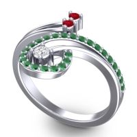 Statement Pave Parusa Ring