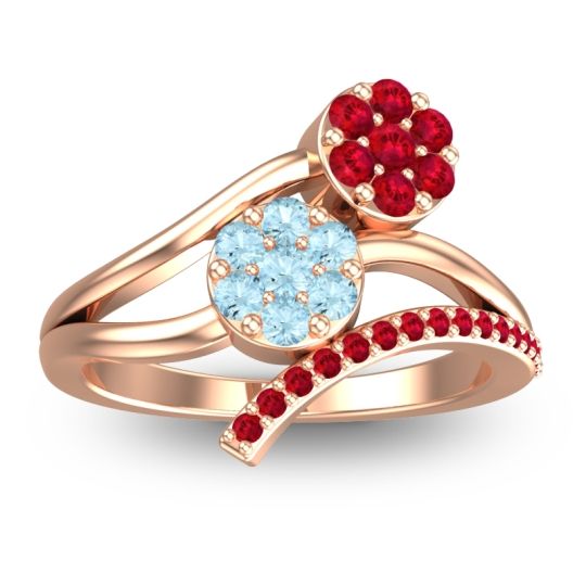 Simple Floral Pave Zubha Ring