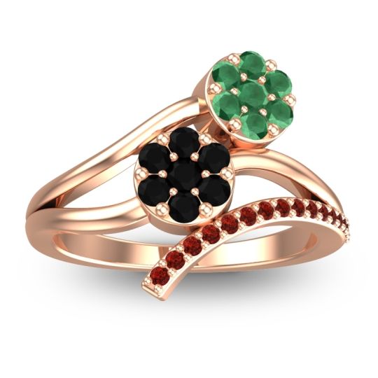 Simple Floral Pave Zubha Ring
