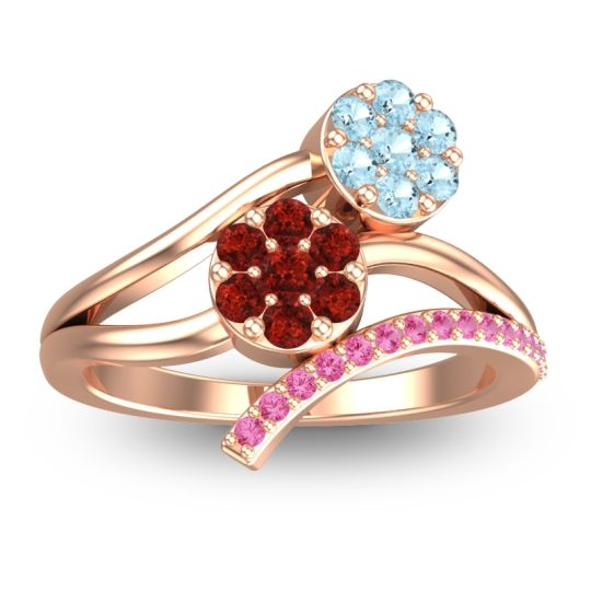 Simple Floral Pave Zubha Ring