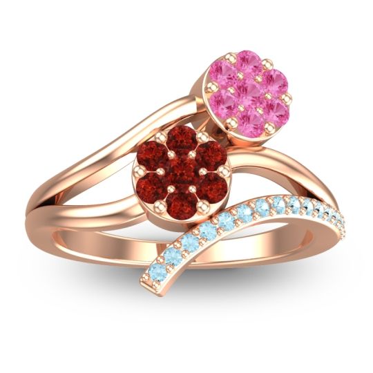 Simple Floral Pave Zubha Ring