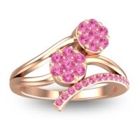 Pink Tourmaline Fashion Ring In 14K Rose Gold – Zubha Simple Ring