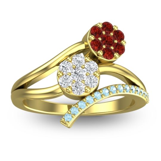 Simple Floral Pave Zubha Ring