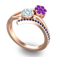 Simple Floral Pave Zubha Ring