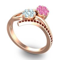 Simple Floral Pave Zubha Ring