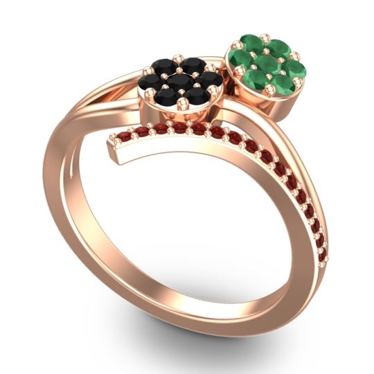 Simple Floral Pave Zubha Ring