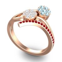 Simple Floral Pave Zubha Ring