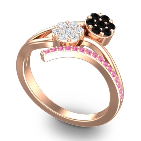 Simple Floral Pave Zubha Ring