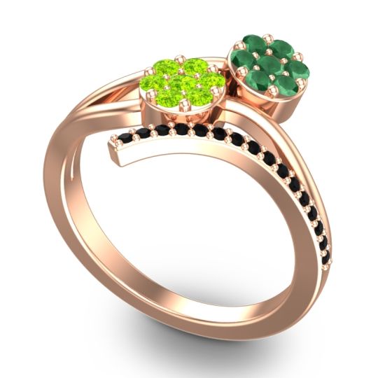 Simple Floral Pave Zubha Ring