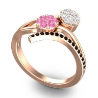 Simple Floral Pave Zubha Ring