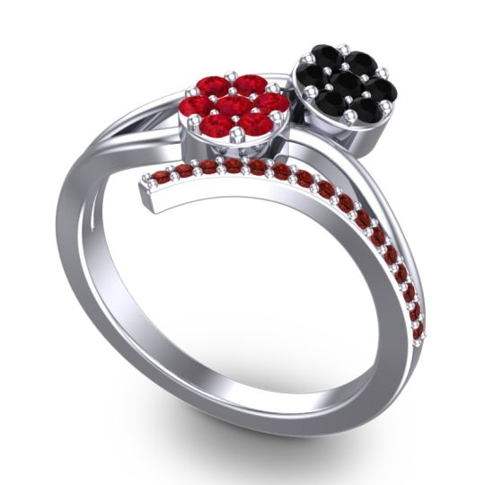 Simple Floral Pave Zubha Ring