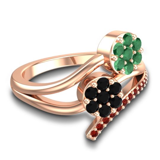 Simple Floral Pave Zubha Ring