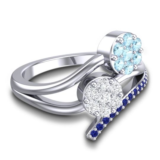 Simple Floral Pave Zubha Ring