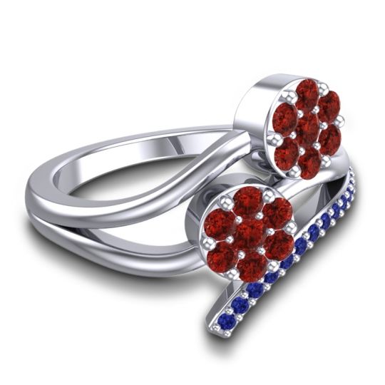 Simple Floral Pave Zubha Ring