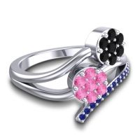 Simple Floral Pave Zubha Ring