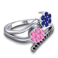 Simple Floral Pave Zubha Ring